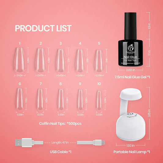 Acrylic nail kit and nail glue gel