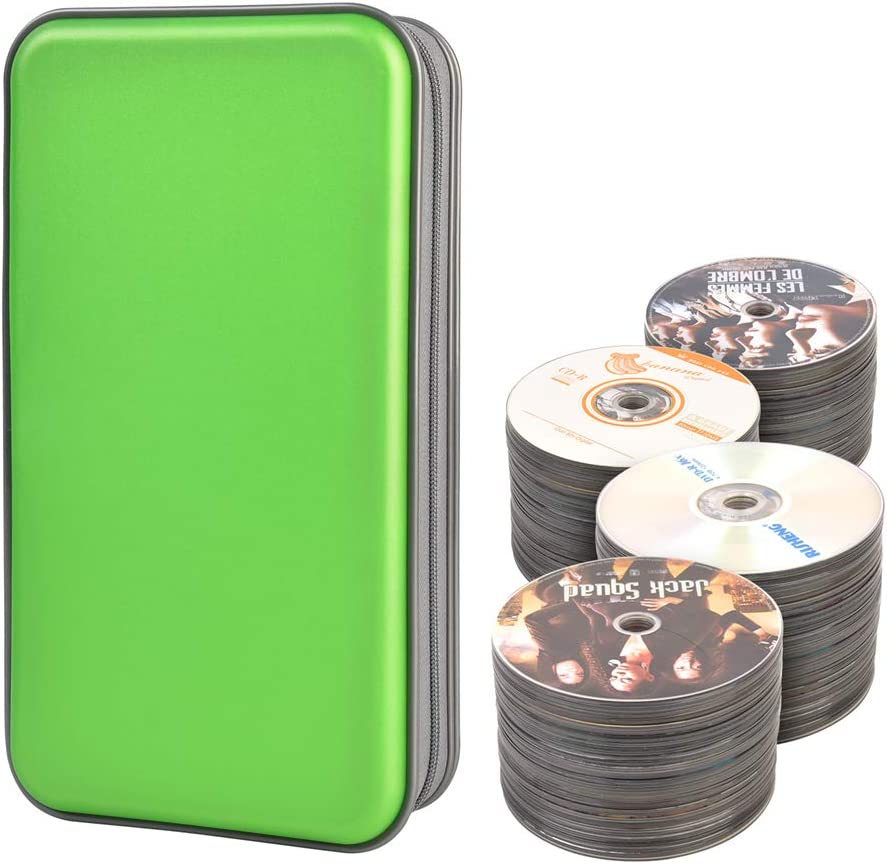 CD, DVD storage organizer (capacity 96, Green)