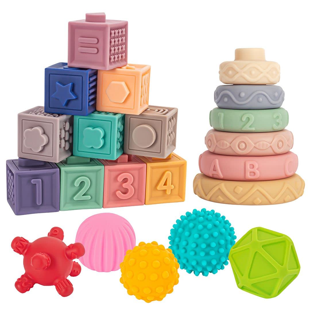 3-in-1 stackable building blocks, 23 pieces