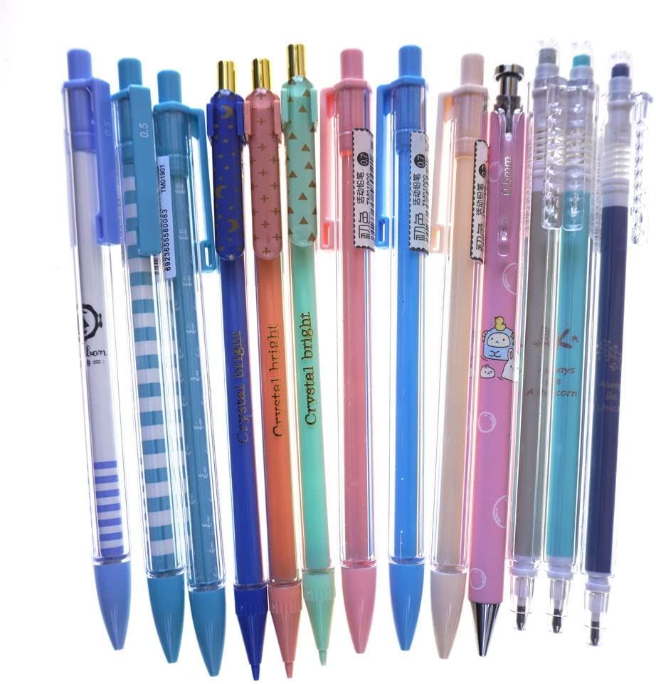 Mechanical pencils, Color 16pcs / 0.5mm 0.7mm mixed