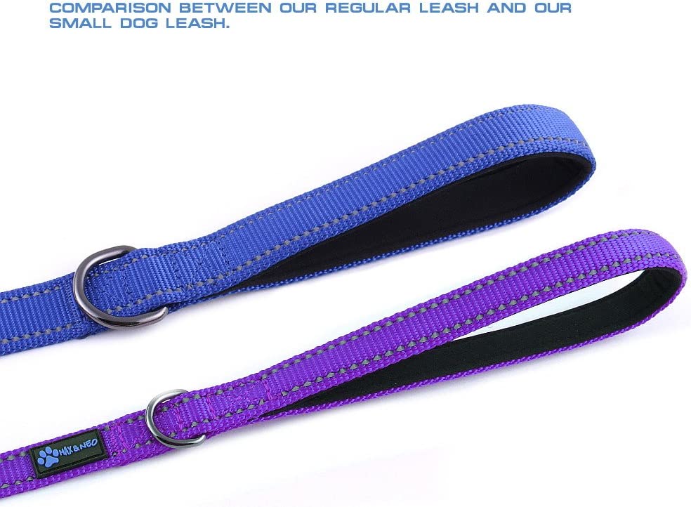 Reflective Nylon Dog Leash (color: purple, 6 ,5,8)