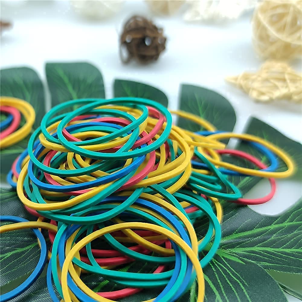 600 multicolored rubber bands, (4 colors)