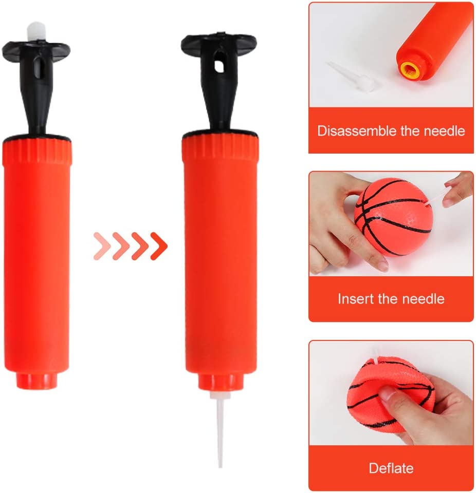 Kids Bath Toy Basketball Hoop with 3 Balls and Suction Cup