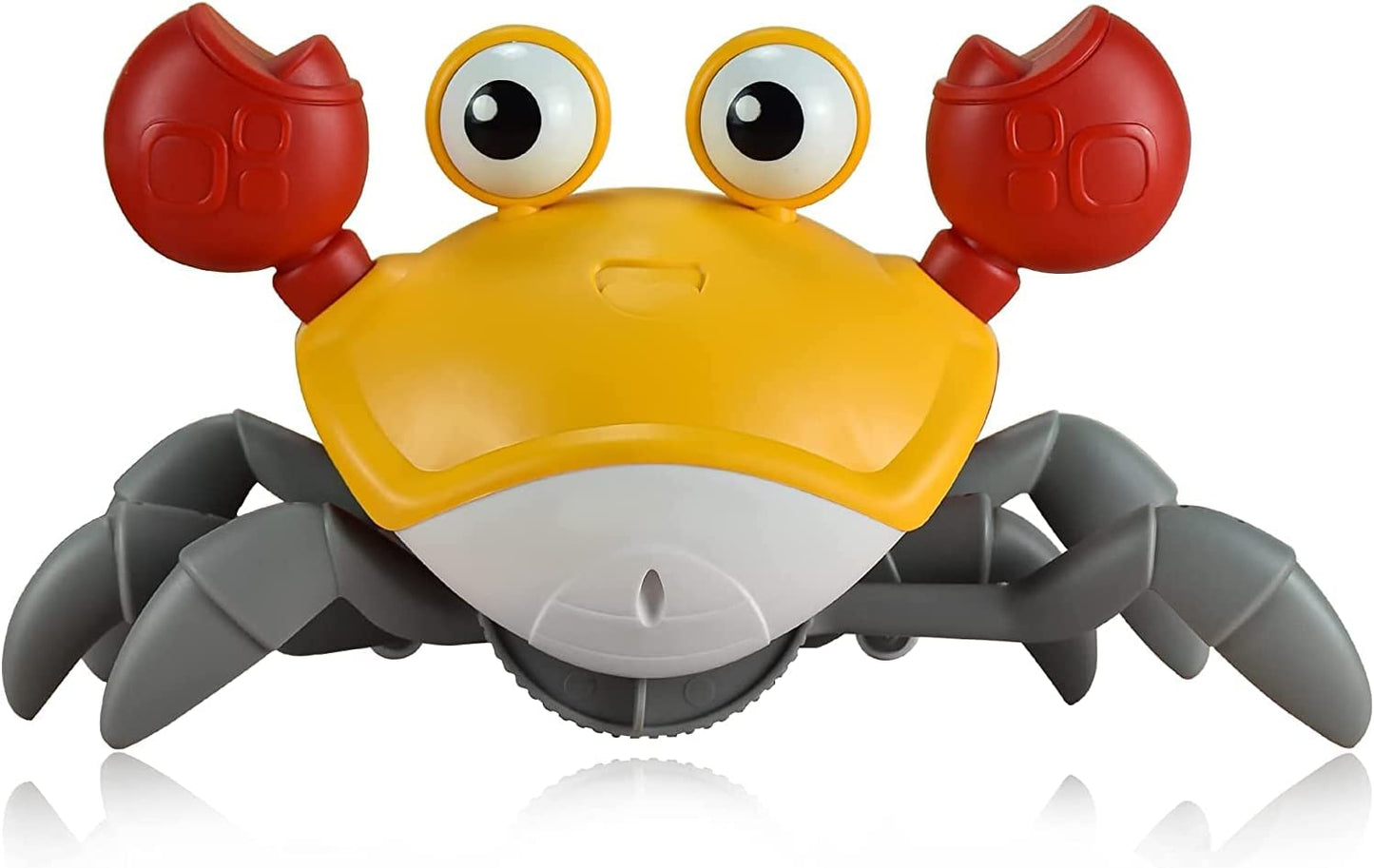 Interactive Crab Toy with Music and LED Light for Baby, Orange