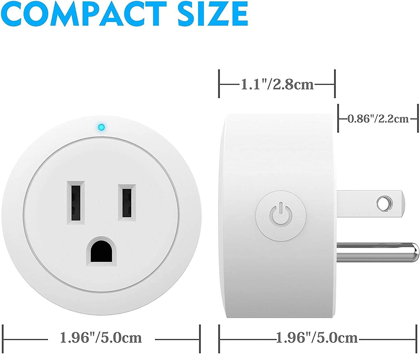 Smart Plug - Plug compatible with Alexa, 2.4G (PACK of 4)