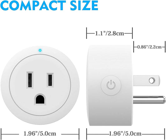 Smart Plug - Plug compatible with Alexa, 2.4G (PACK of 4)