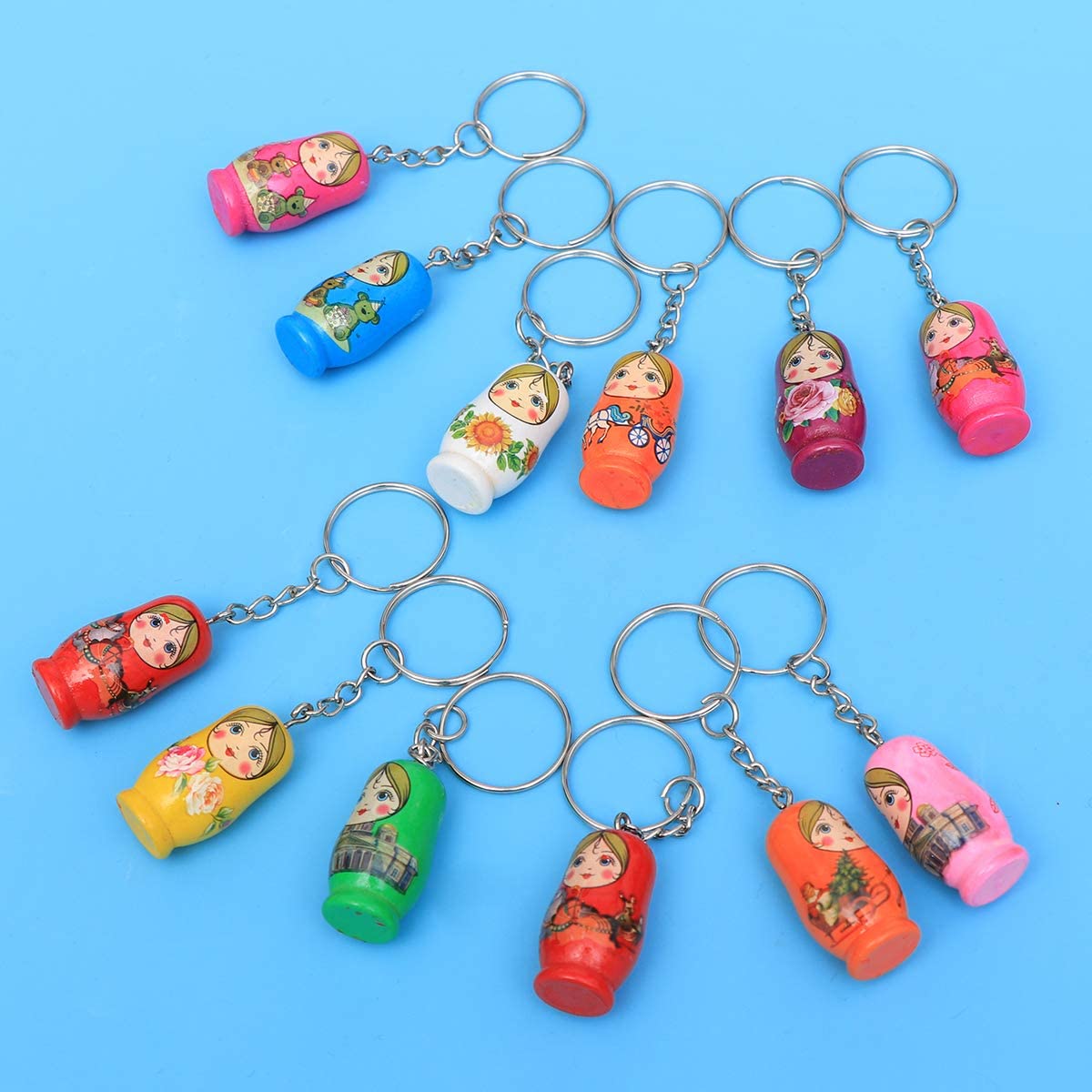 12pcs doll keychains