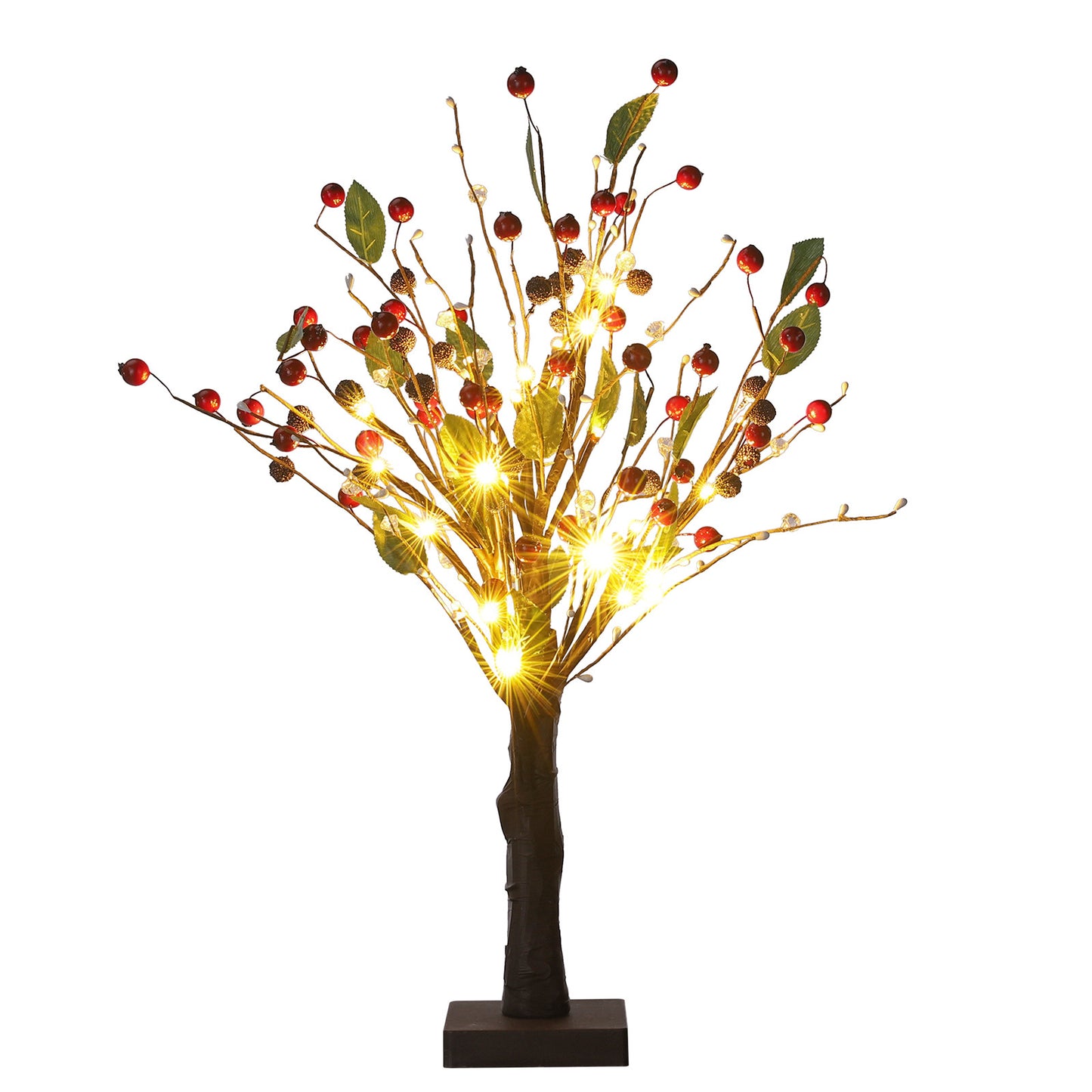 1.5 foot tall cherry dotted tree lights