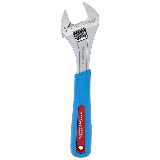 Adjustable wrench, 12 in, (chrome)