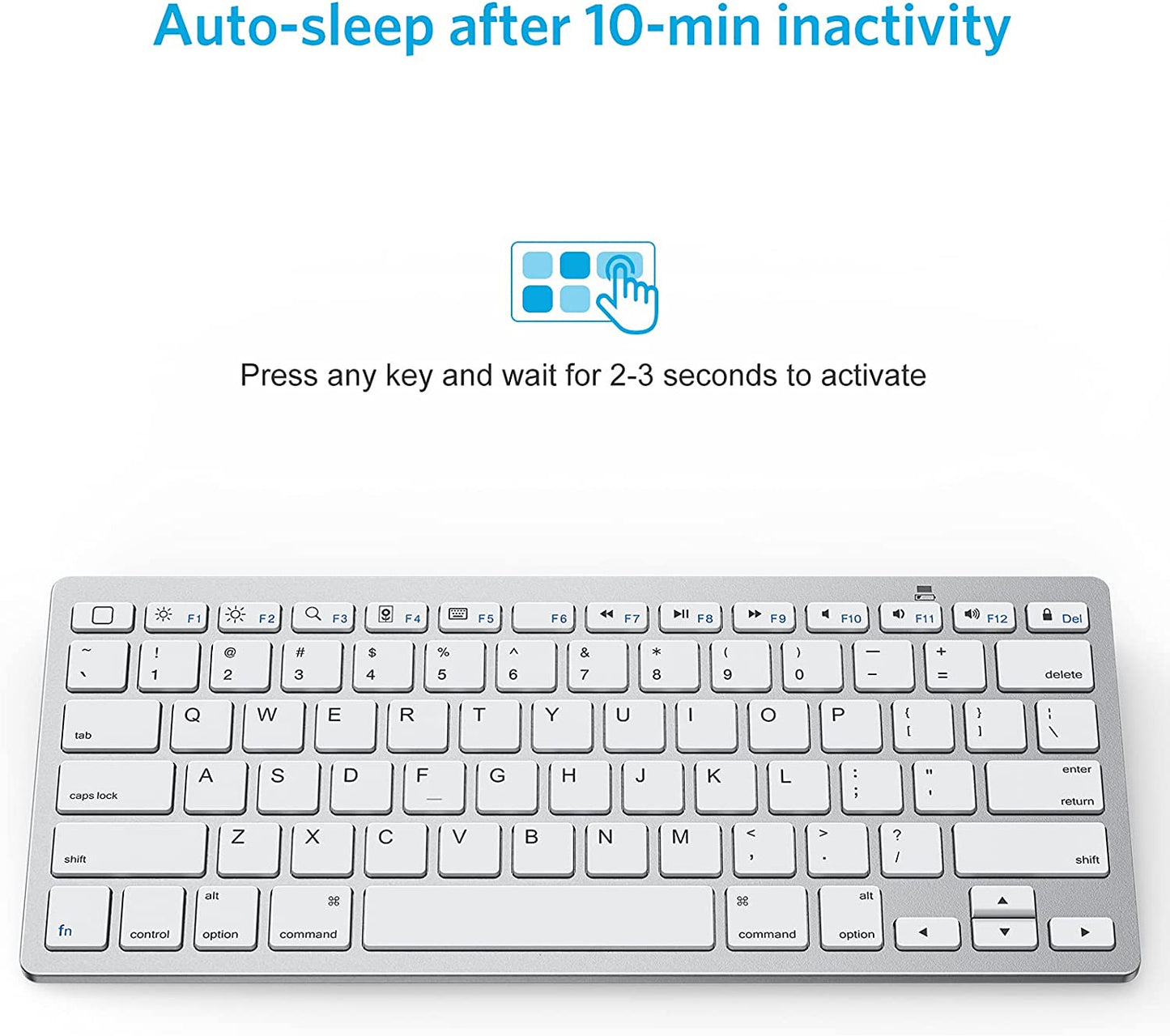 wireless keyboard (universal and portable), Silver