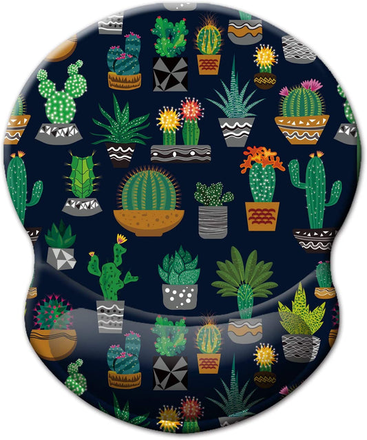 Mouse pad, Colour:  Cute Cactus With Black Design