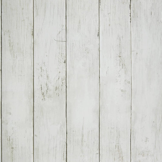 Peel and Stick Wallpaper, Wood White, 17.7 in X 590.5 in