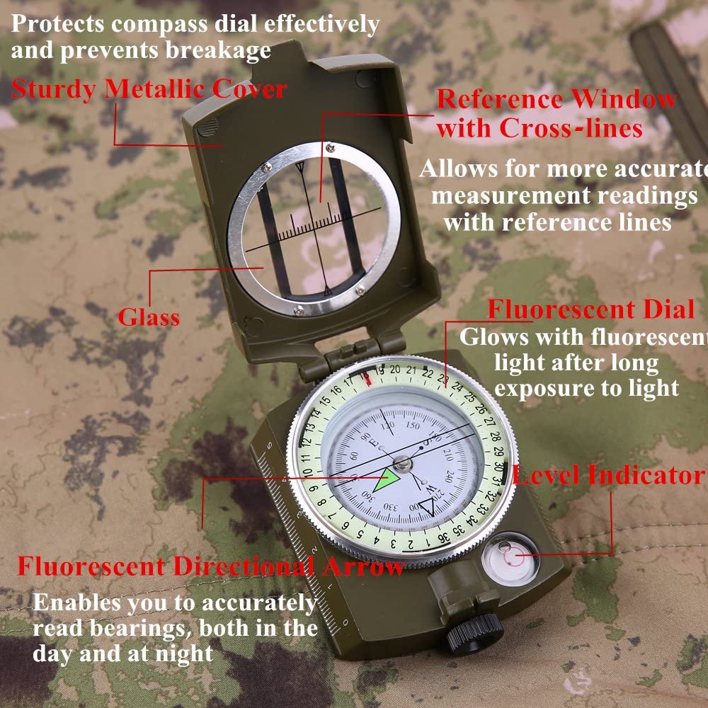 Observation Compass with Lens, ‎4.65 x 3.35 x 2.05 inches