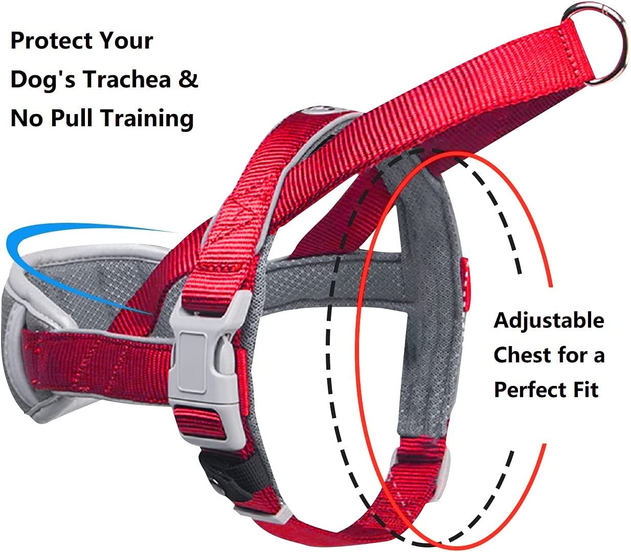 Pet Vest, Reflective, Red (XS)