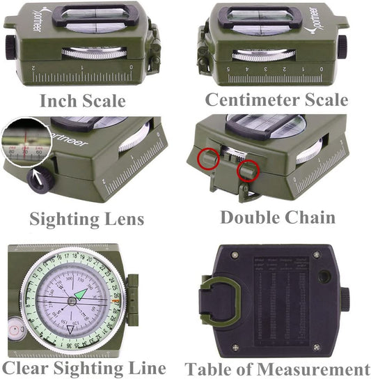 Observation Compass with Lens, ‎4.65 x 3.35 x 2.05 inches