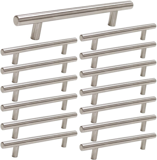 3 '' Brushed Nickel Cabinet Pulls 15 Pack, Zero Stainless