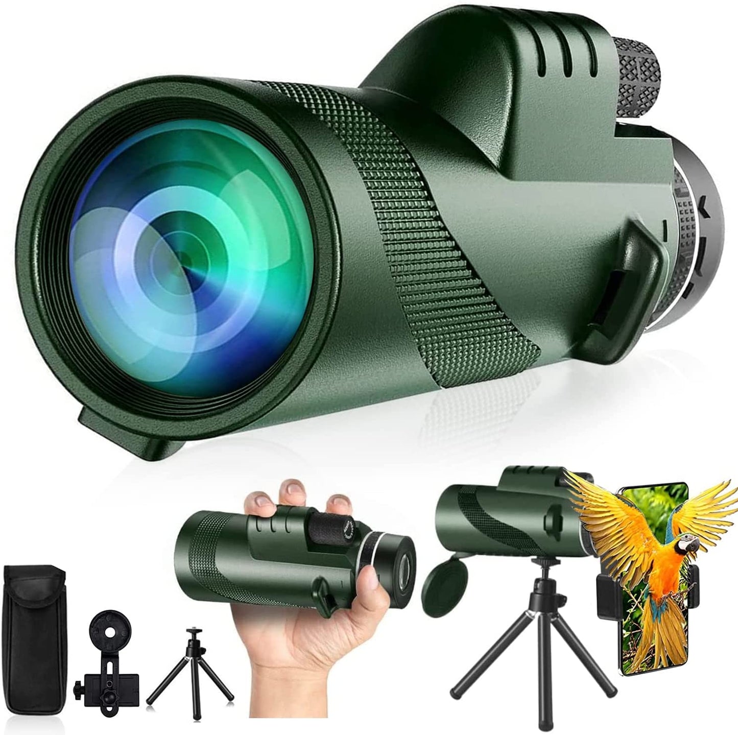 Monocular telescope 80x100, Green-1