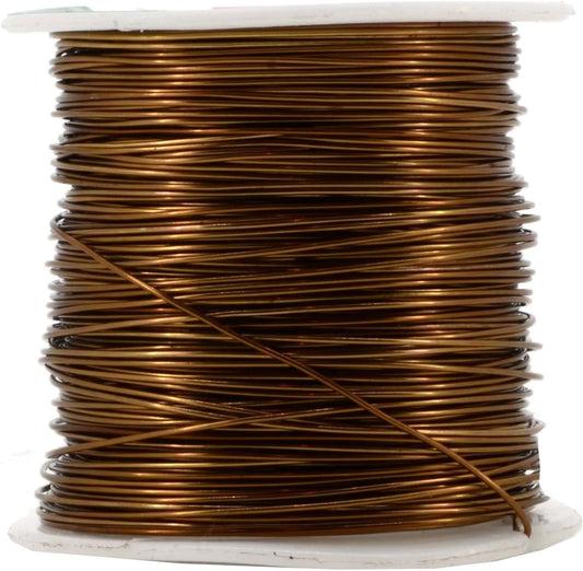 Aluminum Wire for Jewelry Making, (20 Gauge, Brown)