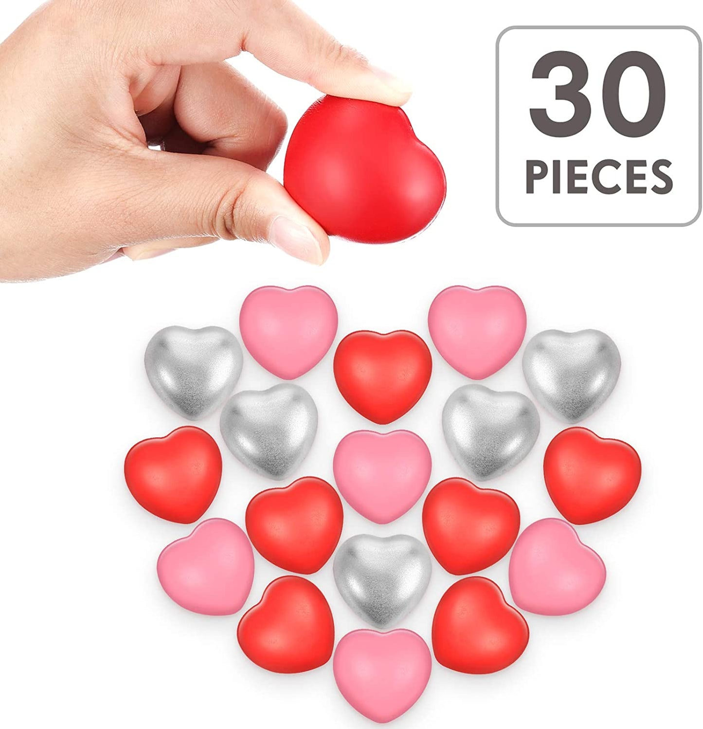 heart shaped foam balls