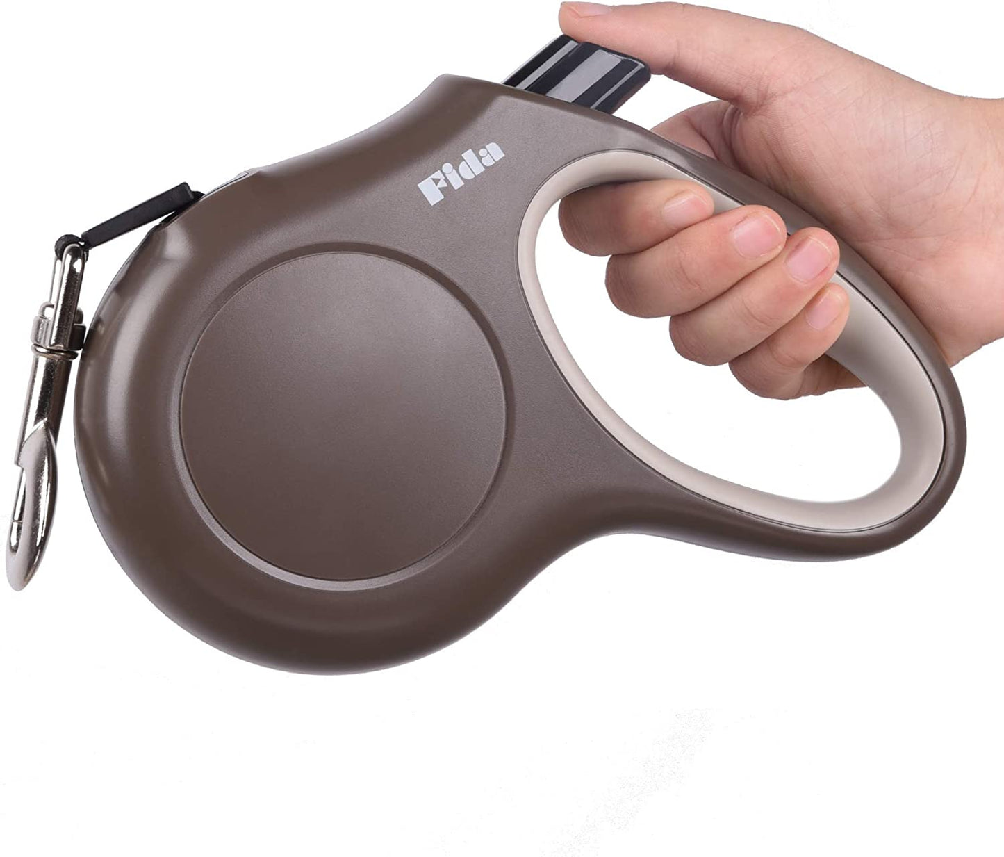 16' retractable leash for pets up to 110 lbs. (Coffee)