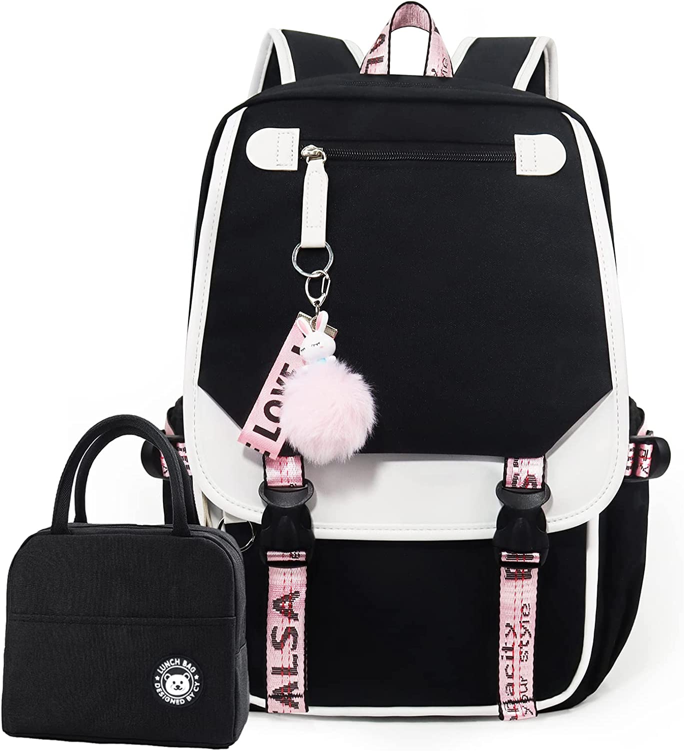 Backpack Lunch Bag Girl, Color (Black)