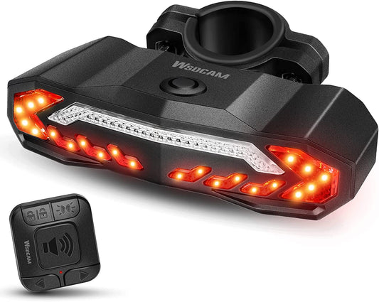 Smart Bike Tail Light, Color:Black, ‎5.43 x 3.46 x 2.64 inches