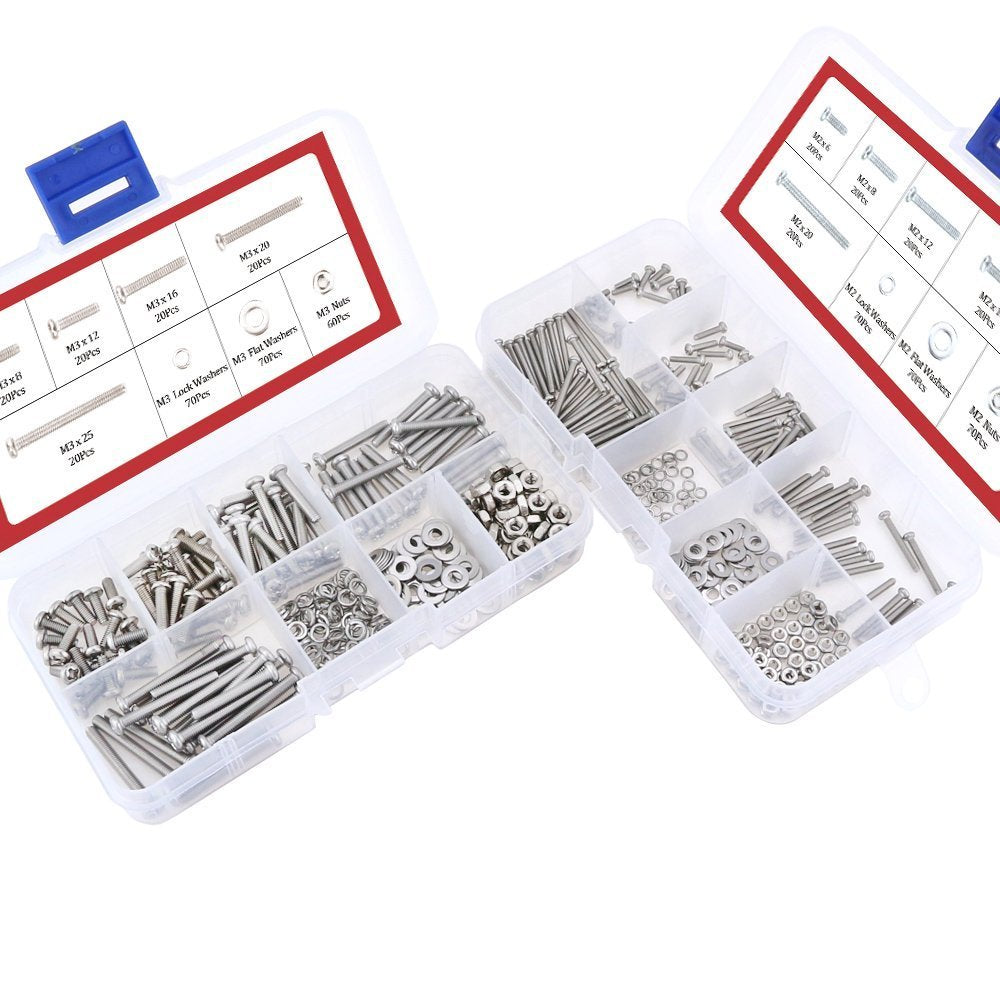 600 Pieces, Screws Bolt Nut, 5.2 x 3.9 x 2.1 inches