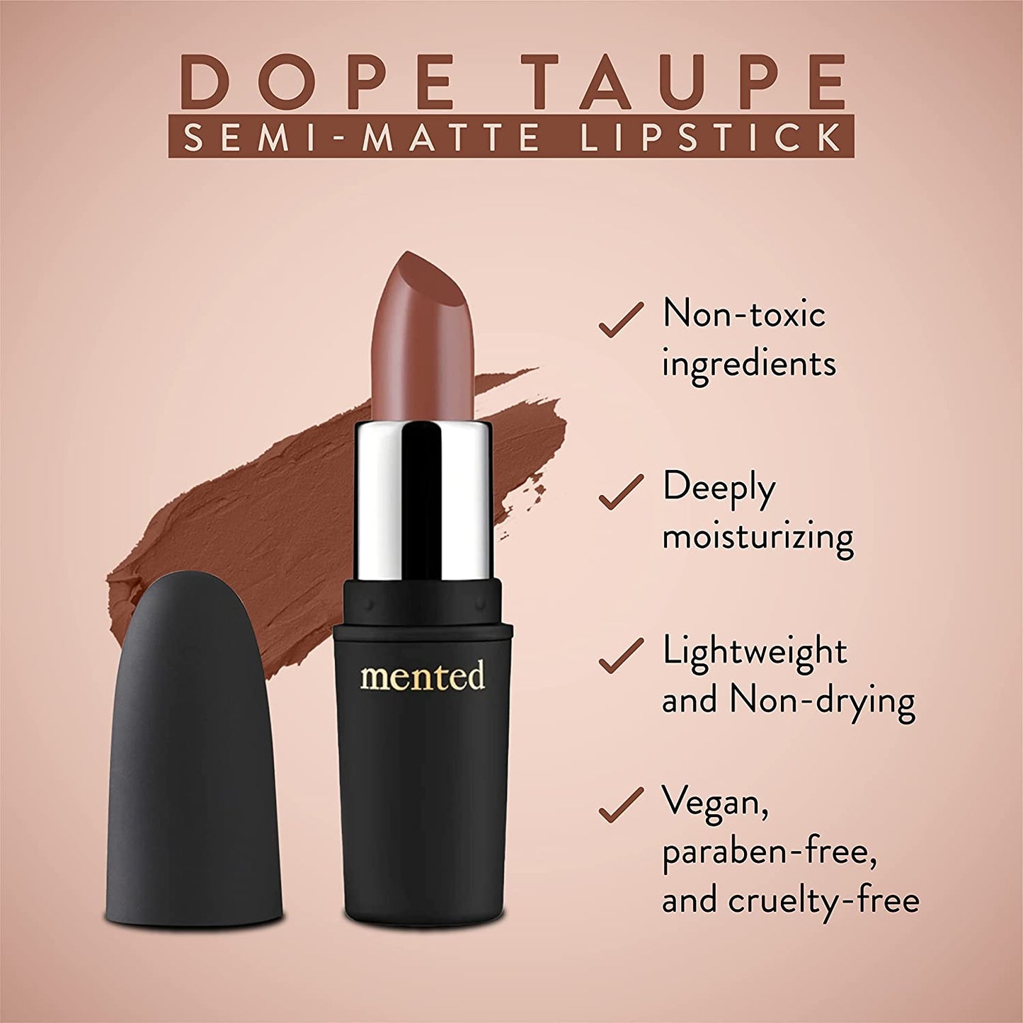 Semi Matte Lipstick, 1pc - Color: Dope Taupe