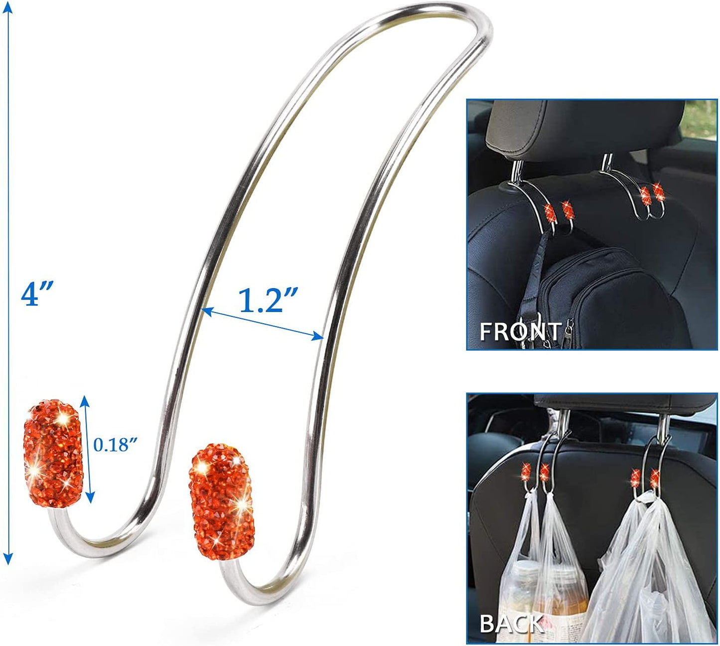 Pack of 15 car accessories, Orange