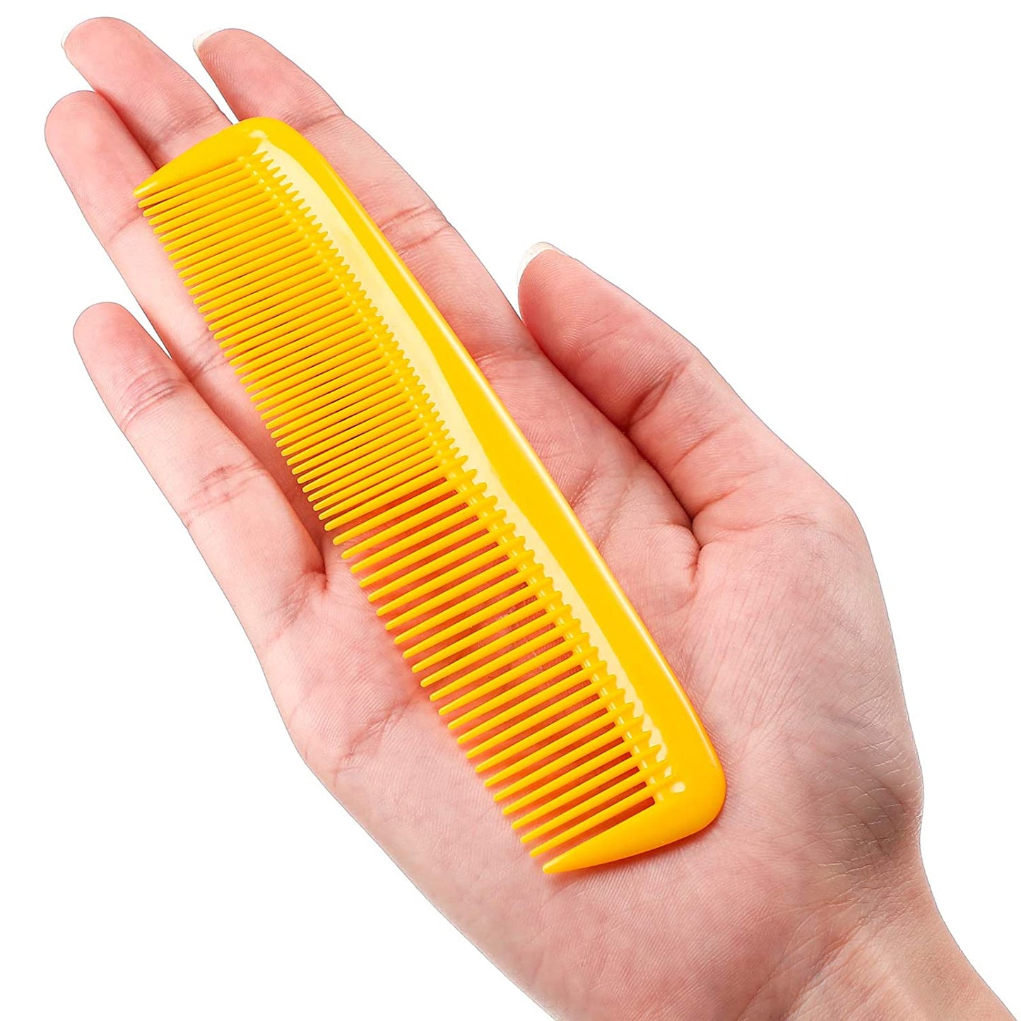 12 piece fine hair combs set (yellow)