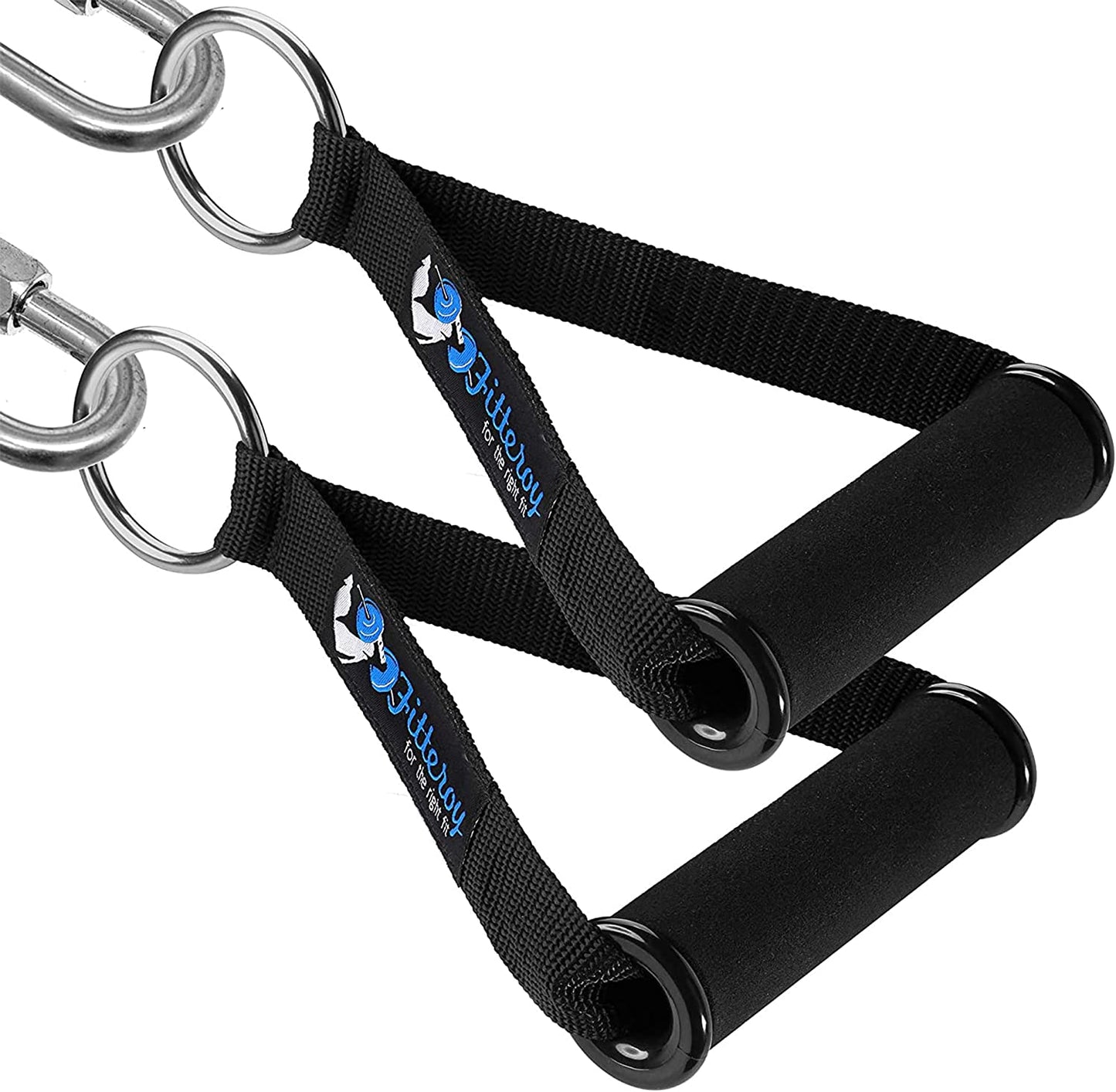 ABS Padded Wide Grip Exercise Handles, Color: Black