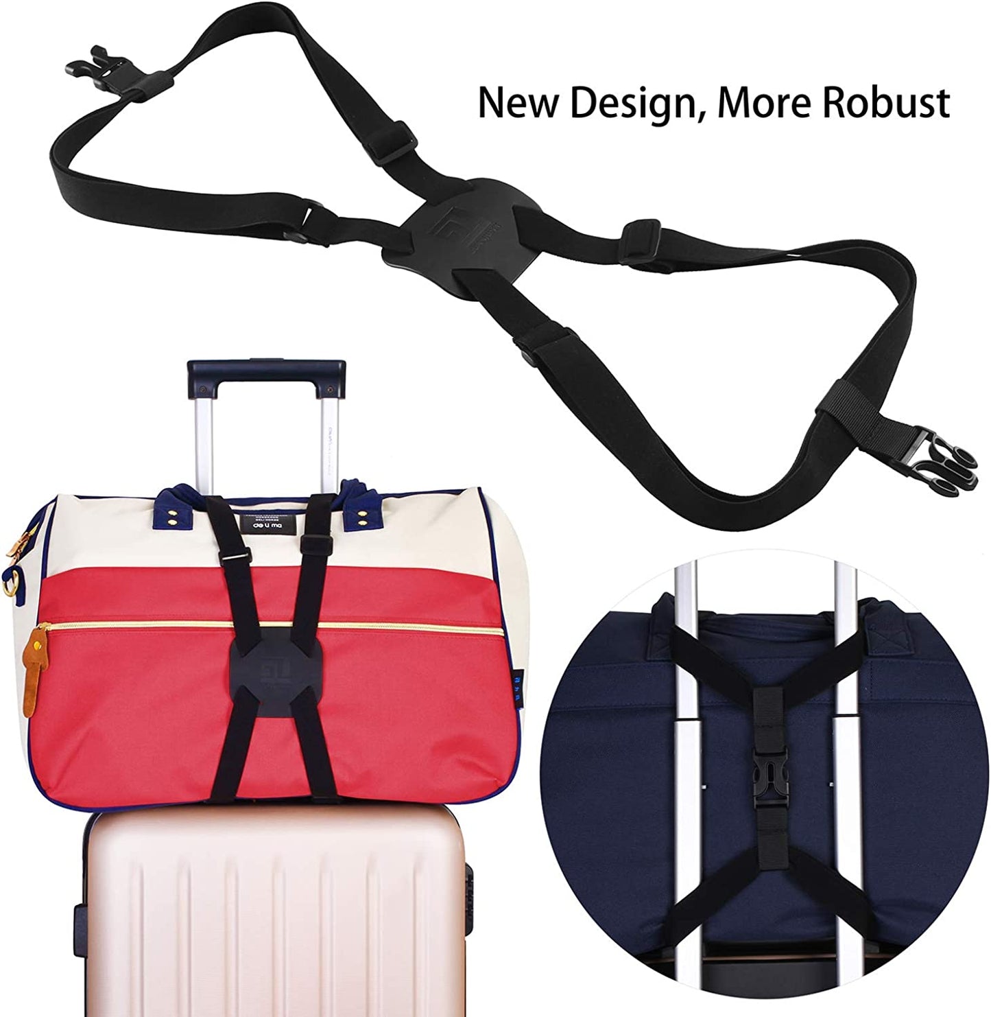 elastic strap for travel luggage, Color: L Size