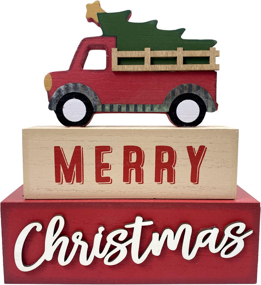 Rustic Wood Christmas Decorations, Truck