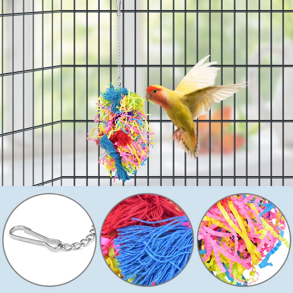 4 pieces of small and medium bird toys