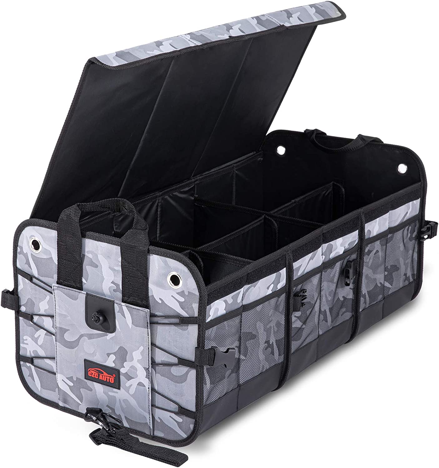 Trunk Organizer, Foldable, 6 Compartments (Color: Camouflage)