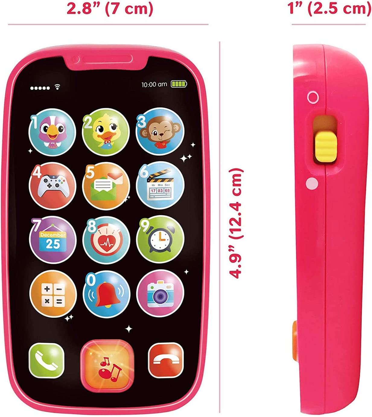 Educational musical cell phone toy for baby