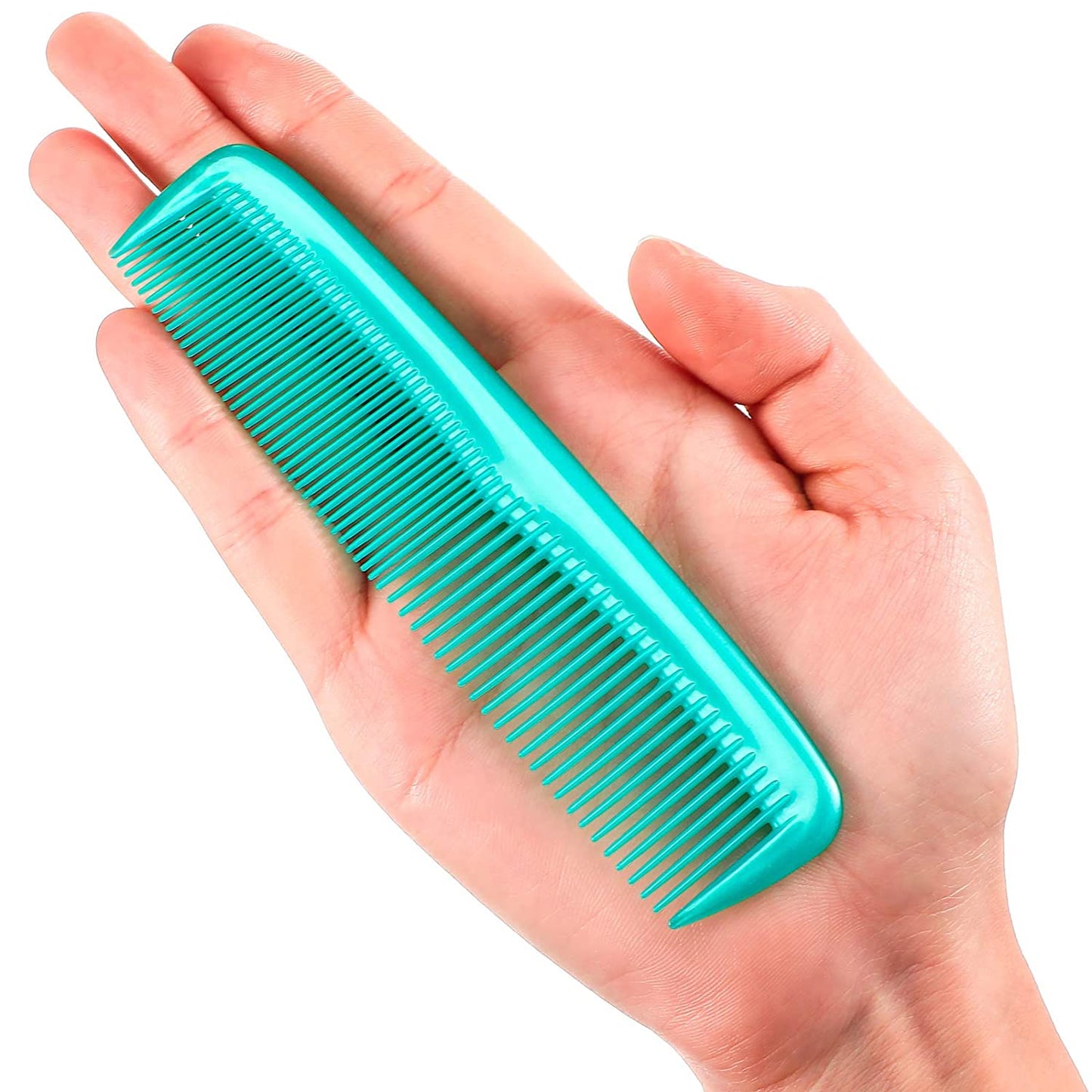 12 piece fine hair combs set (Cyan-blue)