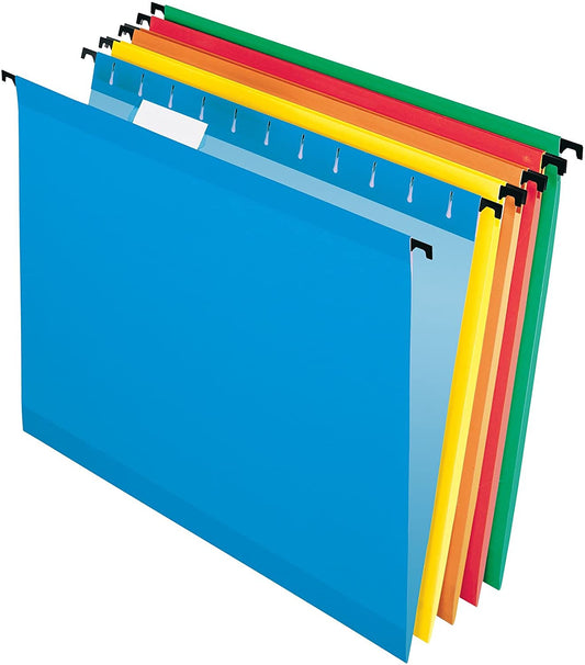 Hanging Files, Letter Size, 20 per Box (Assorted Colors)