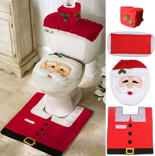 4-Piece Christmas Bath Sets, Santa Claus Ornament