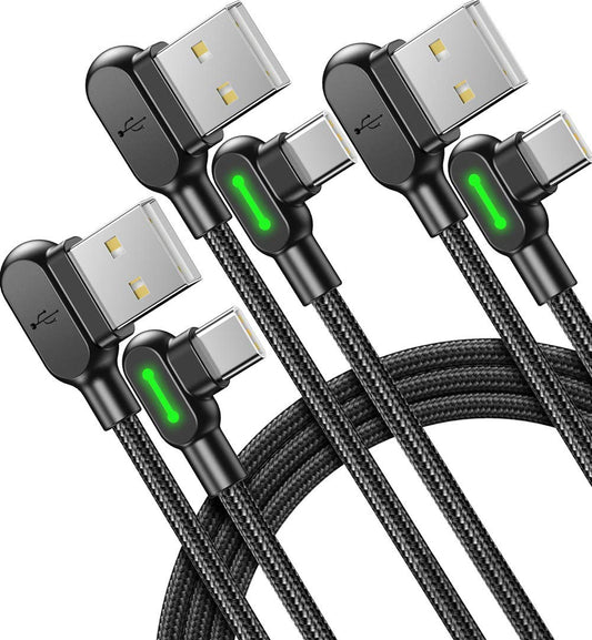 Fast Charging USB Type-C Cable (3-Pack 3.1A)