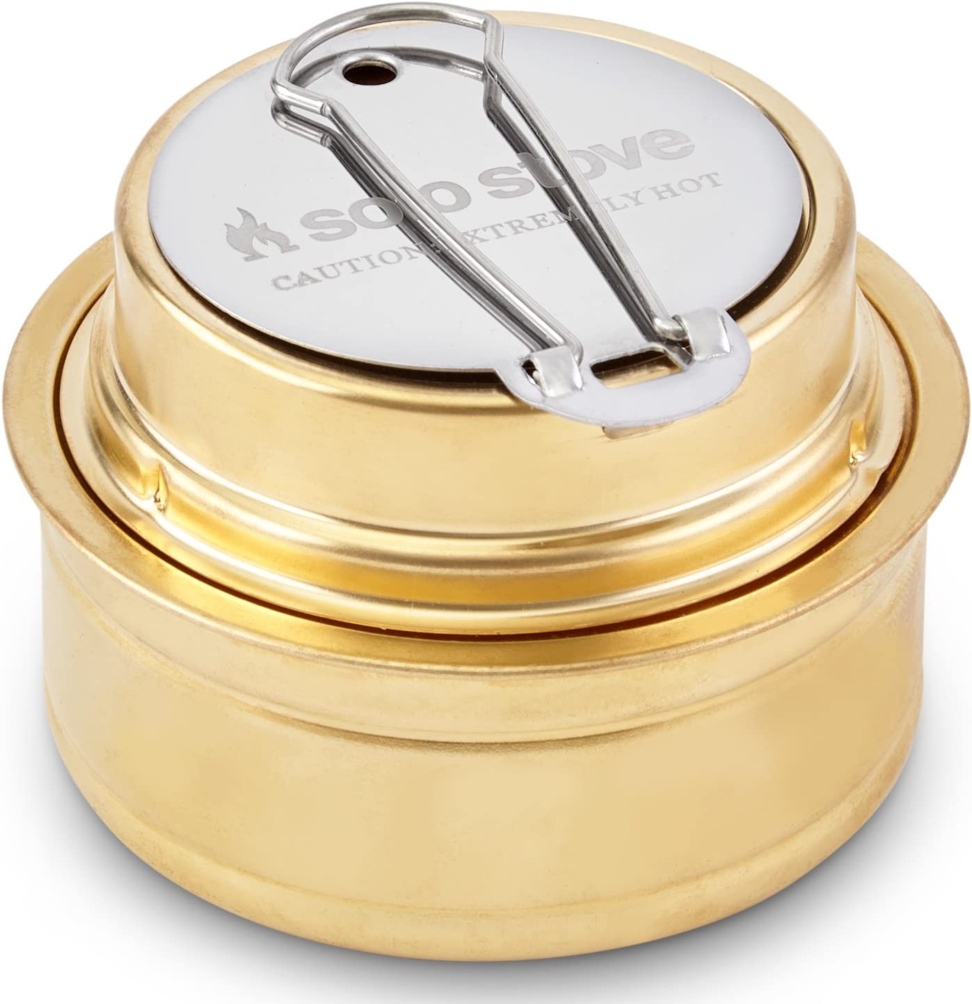 Camp Stove with Rubber Gasket for Fuel Storage, (Bronze)