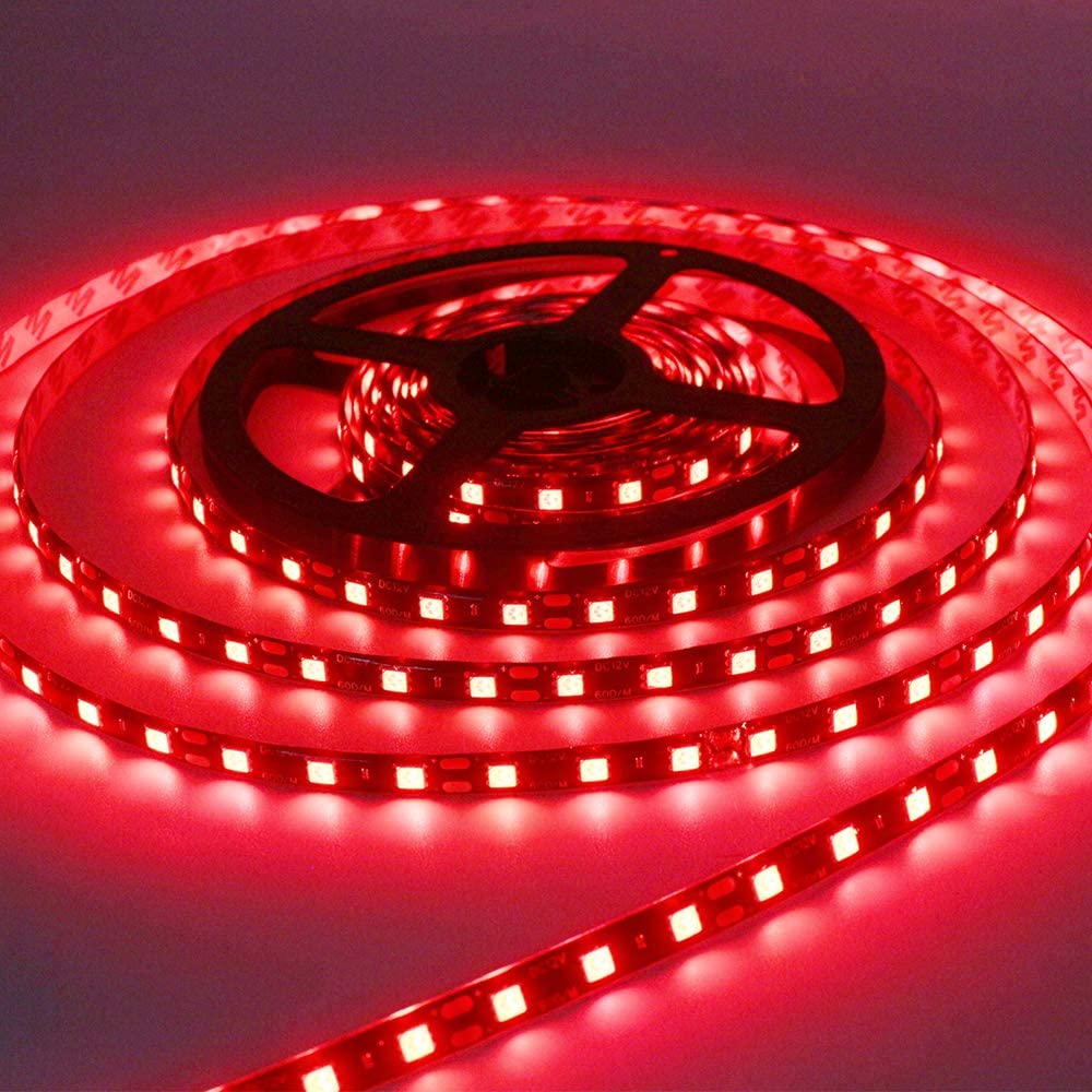 Red LED Strip Light 5M /16.4Ft, 300 LED Waterproof Flexible