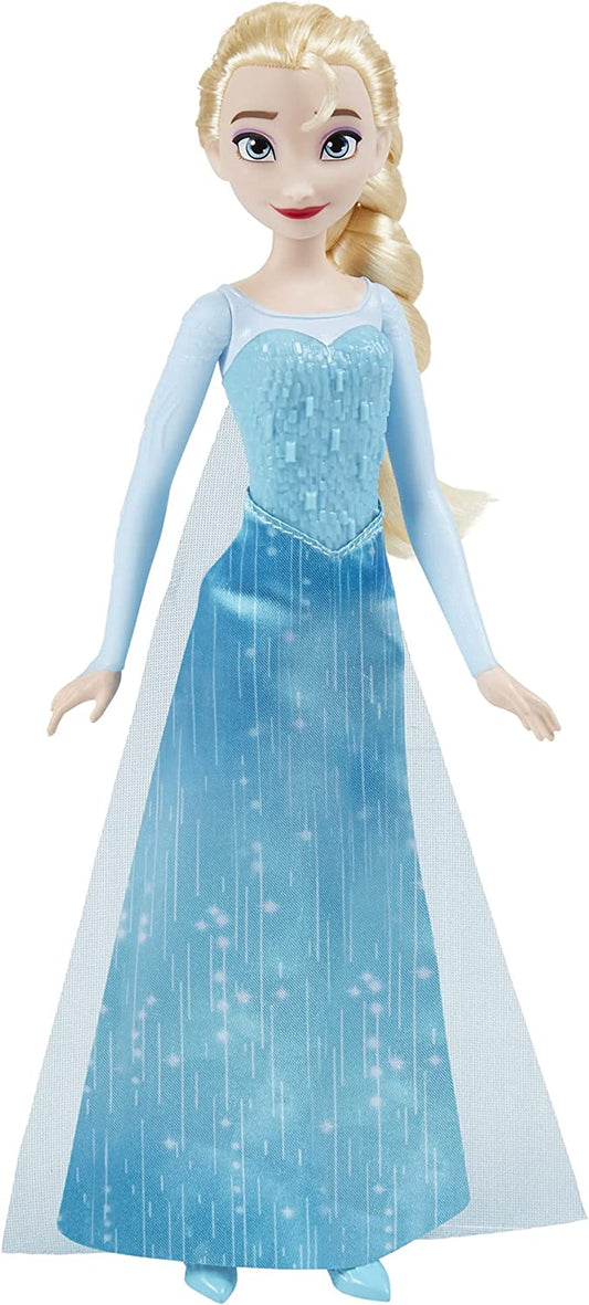 Doll with shoes and long blonde hair, (Shimmer Elsa)