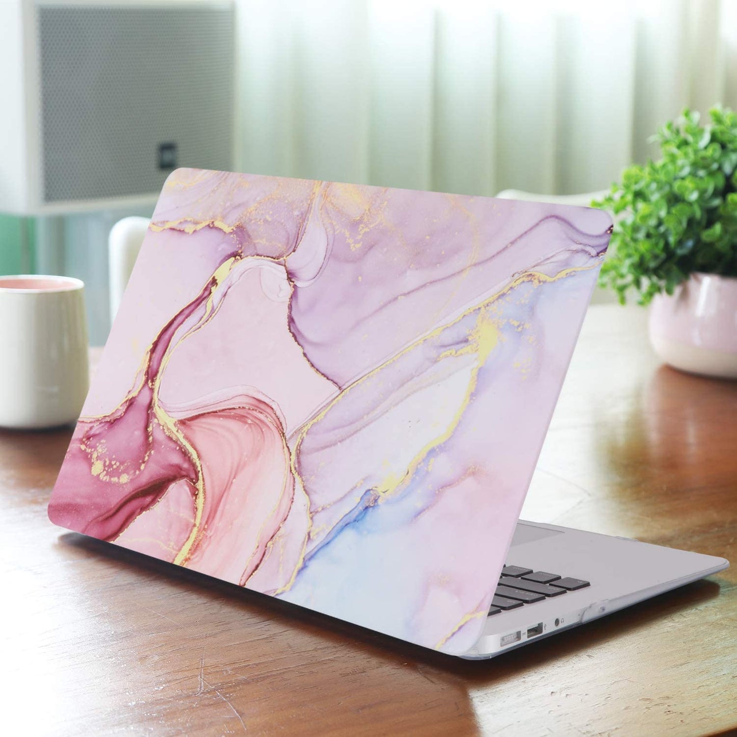 Protective Case and Cover for 13-inch Keyboard, (Glitter Marble)