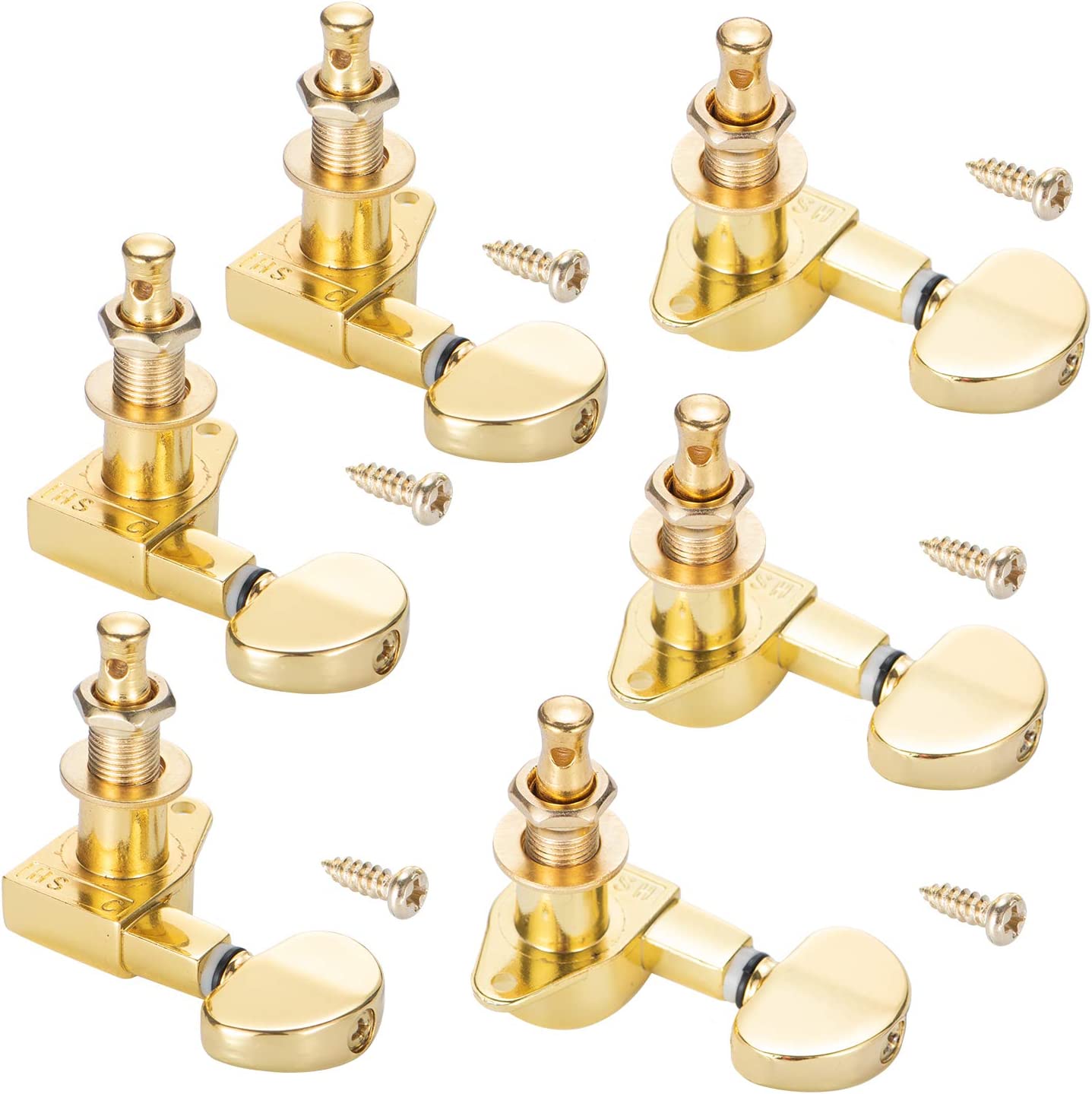 1 set 3l3r gold head acoustic guitar tuner