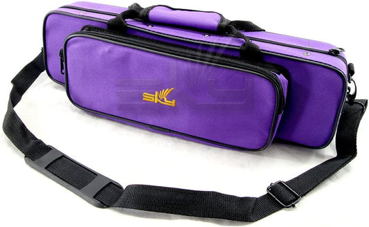 Flute lightweight case with shoulder strap, color: purple