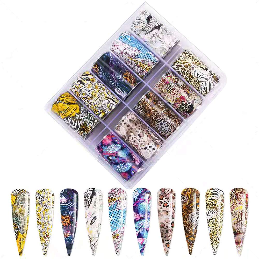 2 boxes of nail art decals of various styles