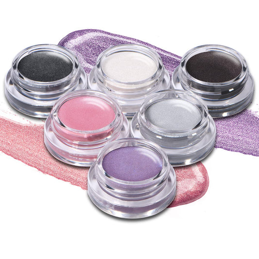 6 cream eyeshadows, long lasting, Color: Purple