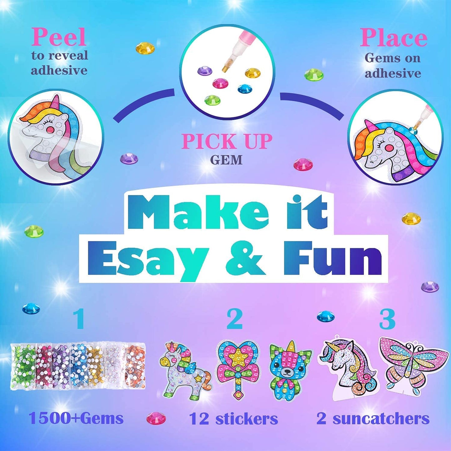 Gem Kits for Crafts and Arts (Magical)