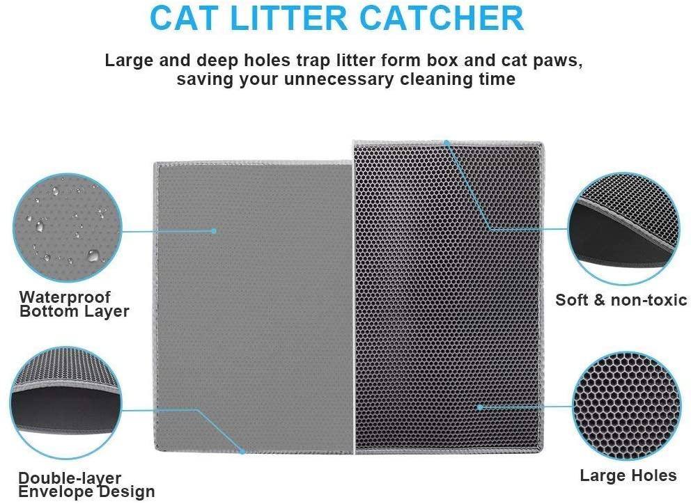 Cat Litter Mat-Super Size Gray